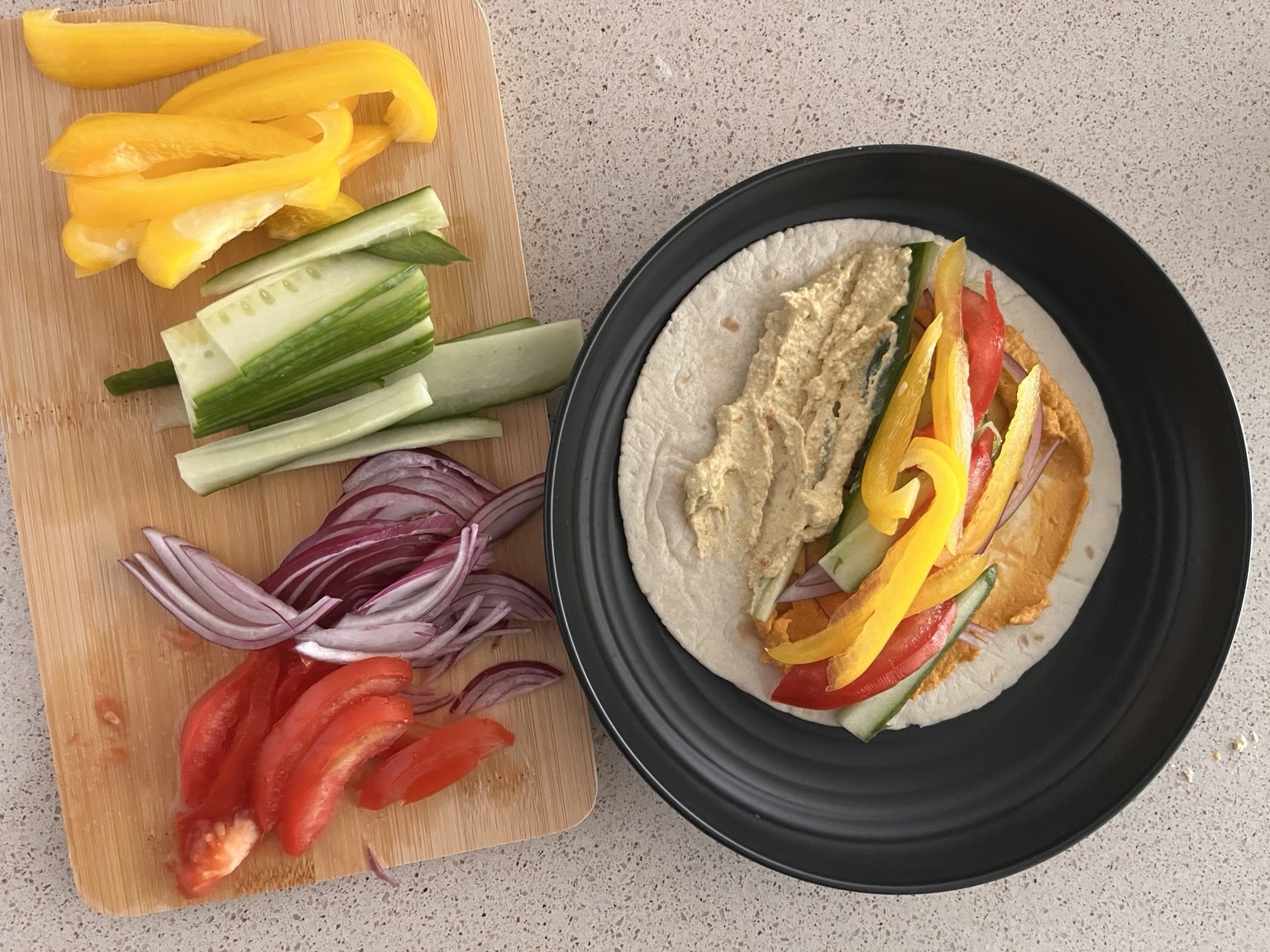 Hummus Vegetable Wrap
