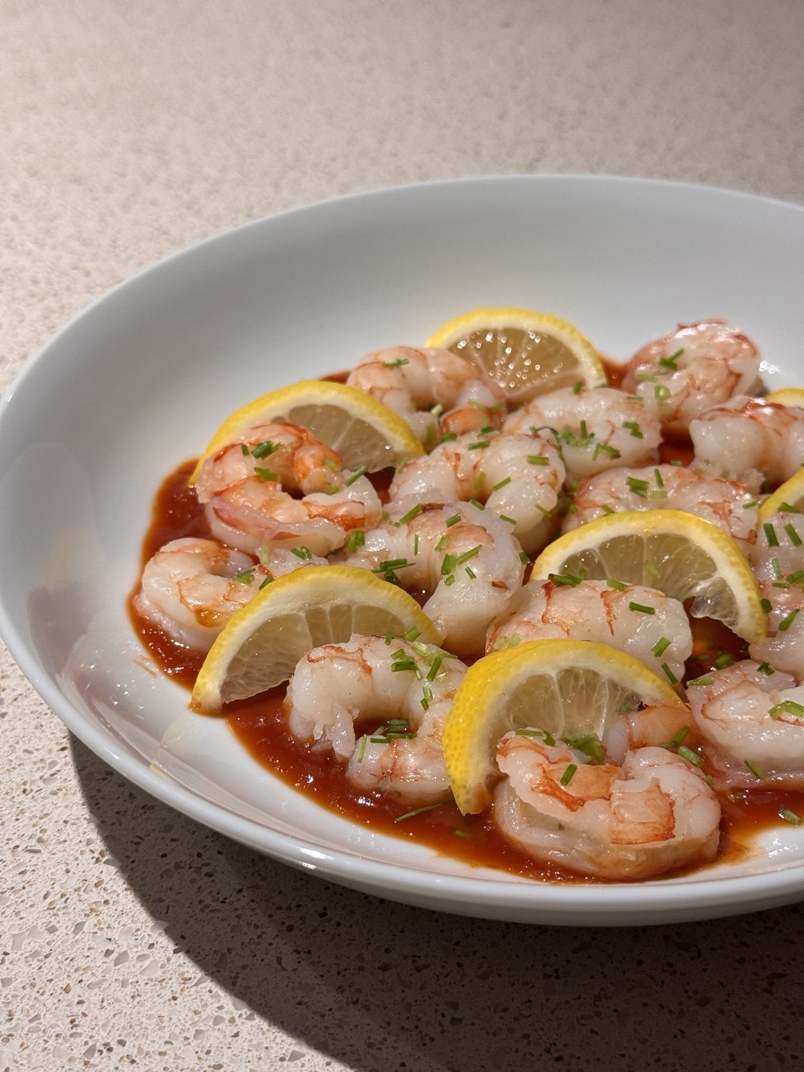 Shrimp Cocktail with Lemon & Chives