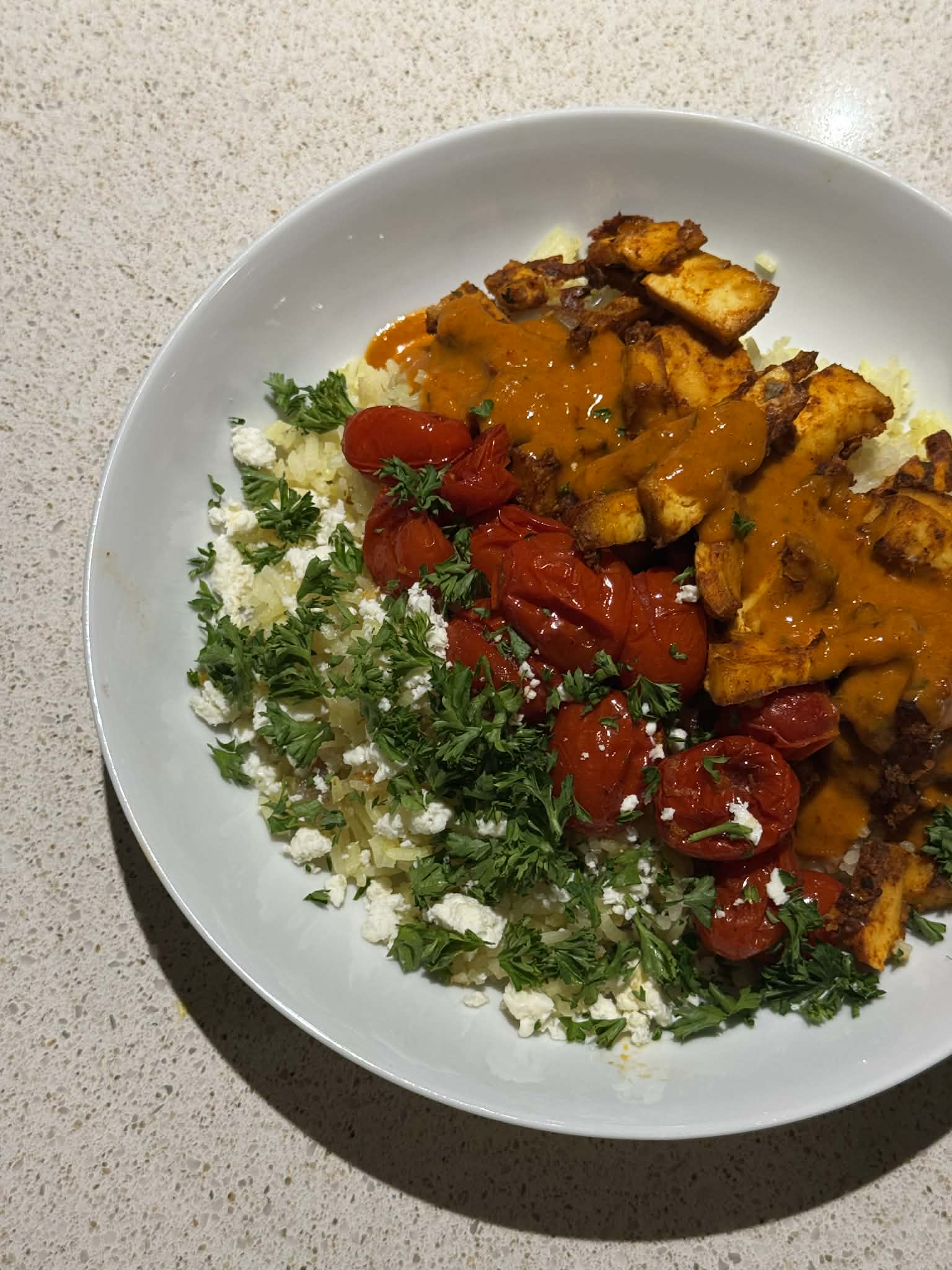 Spiced Halloumi Rice Bowl